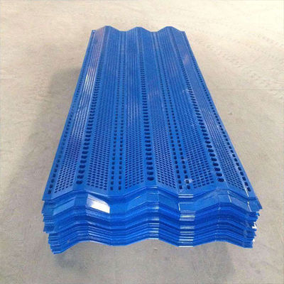 Flexible Glass Fiber Reinforced Plastic Wind Break Panels Blue Color