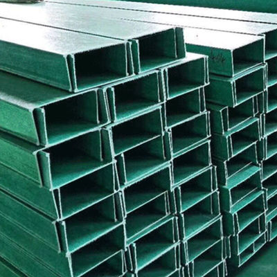 Fire Retardant FRP Cable Tray 100mm X 50mm Cable Management Cable Tray Fireproofing