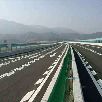 Simple Structure Anti Glare Fence Big Hardness For Stadium / Overpass