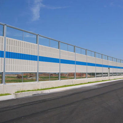 Rectangular Green Highway Sound Barriers 2400*1000mm With Strong Pressure Resistant