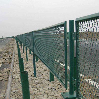 Corrosion Resistant Anti Dazzle Fence Net  Rhombus Fence for Highway