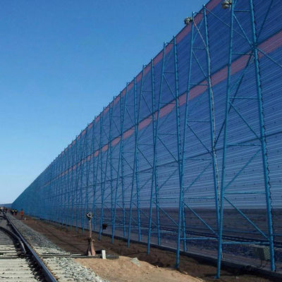 Coal Yard / Port / Wharf Windbreak Panel Dust Proof Plastic Sprayed Surface Treatment