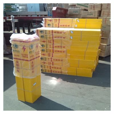Traffic Safety Fiberglass Sign Posts Lightweight Glass Reinforced Plastic Sign Pile