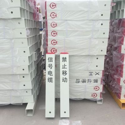 FRP Composite Landmark Traffic Cable Warning Pile for electric power