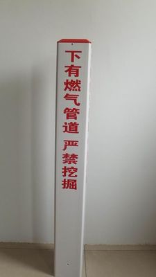 Highway Fiberglass Sign Posts White / Yellow Strong And Durable